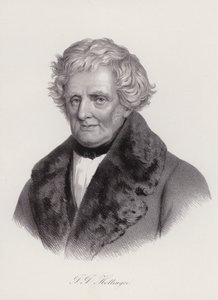 Johann Jakob Hottinger, historiador suíço (gravura) de Swiss School
