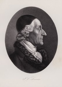Johann Kaspar Lavater, escritor suíço e fisionomista (gravura) de Swiss School