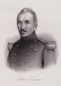 Louis Rilliet de Constant, tenente do exército francês e político da Suíça (gravura) de Swiss School