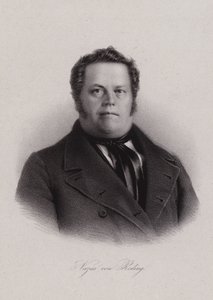 Nazar von Reding, político suíço (gravura) de Swiss School