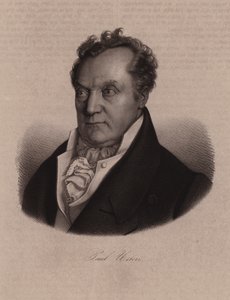Paul Usteri, médico suíço, botânico e político (gravura) de Swiss School