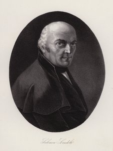 Salomon Landolt, político suíço (gravura) de Swiss School