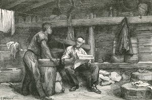 Cena em uma cabana de tomada de queijo de Swiss School