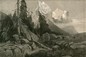 O Wellhorn e o Wetterhorn de Swiss School