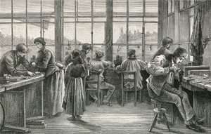 Oficina de relojoeiros em La Chaux de Fonds de Swiss School