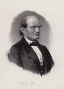 Wilhelm Wackernagel, filólogo germano-suíço (gravura) de Swiss School