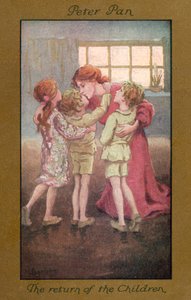Peter Pan: O regresso das crianças (litografia a cores) de Sybil Barham