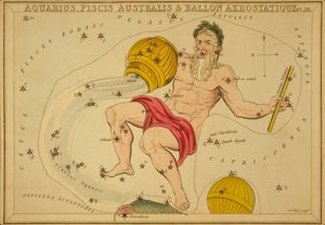 Aquário, Peixes, Southern & Ballon Aerostique, Ilustração de 
