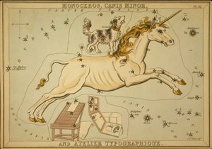 Monoceros, Canis Minor e Atelier Typographique, Ilustração de 