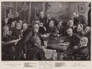 Uma reunião do Conselho da Sociedade de Artes