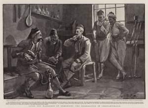 Depois dos Massacres dos Armênios, o Bashibazouk em Constantinopla de Sydney Prior Hall