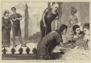Antigos e Modernos em Westminster, após o jogo de Sydney Prior Hall