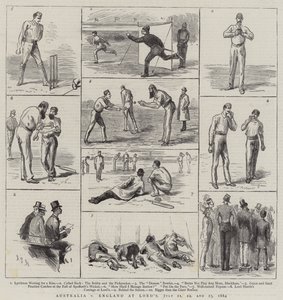 Austrália Versus Inglaterra no Lord&39;s, 21, 22 e 23 de julho de 1884 de Sydney Prior Hall