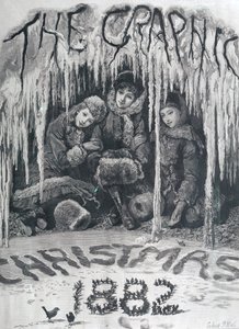 Capa do &39;The Graphic&39;, Natal de 1882 de Sydney Prior Hall