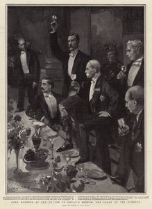 Lord Roberts no jantar para os escuteiros de Lovat, o brinde da noite de Sydney Prior Hall