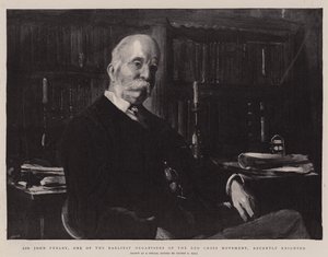 Sir John Furley, um dos primeiros organizadores do Movimento da Cruz Vermelha, recentemente condecorado de Sydney Prior Hall