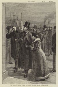 A prisão de Messers O&39;Brien e Dillon em sua chegada a Folkestone de Sydney Prior Hall