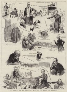 O debate sobre o projeto de lei de Parnell na Câmara dos Comuns de Sydney Prior Hall