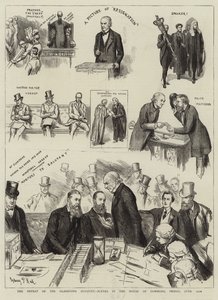 A derrota do Ministério Gladstone, cenas na Câmara dos Comuns, sexta-feira, 12 de junho de Sydney Prior Hall