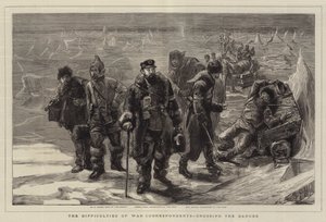 As dificuldades dos correspondentes de guerra, atravessando o Danúbio