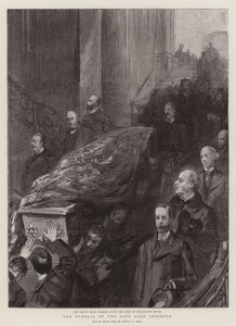 O funeral do falecido lorde Leighton de Sydney Prior Hall