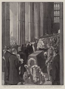 O falecido Arcebispo Benson, o Serviço Funerário da Catedral de Canterbury de Sydney Prior Hall
