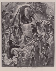 A rainha, Deus abençoe ela! de Sydney Prior Hall