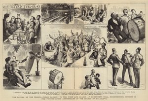 O Retorno das Tropas, Banquete Público para os Guardas da Primeira Vida em Humphrey&39;s Hall, Knightsbridge, 25 de outubro, o Vigésimo Oitavo Aniversário da Carga de Balaclava