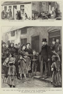 A visita real à Irlanda, o Príncipe de Gales como Comissário da Comissão Real sobre as Habitações das Classes Operárias de Sydney Prior Hall