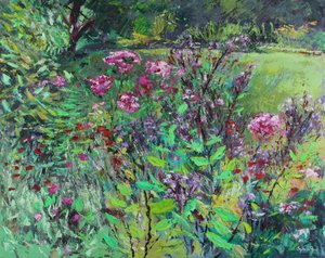 O meu jardim de verão preferido, 2021 (óleo sobre tela) de Sylvia Paul