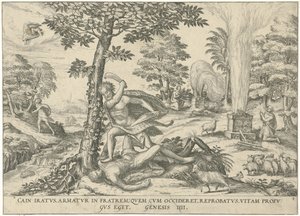 Caim e Abel Figuras e imagens de livros (título da série) de Symon Novelanus (attributed to)