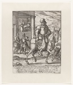 O Bom Samaritano paga ao estalajadeiro
Parábola do Bom Samaritano (título da série) de Symon Novelanus