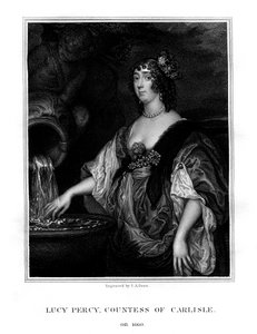 Lucy Hay, condessa de Carlisle, socialite inglesa, 1825.