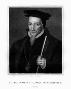 William Paulet, 1º marquês de Winchester, estadista inglês, 1828.
