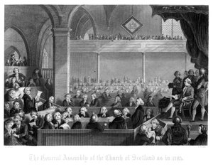 A Assembléia Geral da Igreja da Escócia, como em 1783.