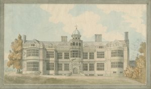 Ingestre Hall: pintura a aquarela, nd [1791]