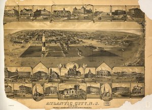 Atlantic City, N.J. 1880. LOC 75694710 de T. J. Shepherd Landis