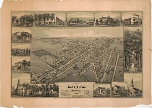 Vista de Lititz e Warwick, Lancaster County, Pa. : 1887 de T. M. Fowler