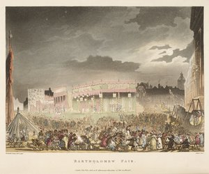 Feira de Bartholomew de T. & Pugin A.C. (1762 1832) (after) Rowlandson