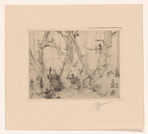 Vista da floresta de T. Sterrenburg (signed by artist)