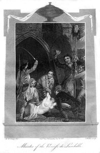 Assassinato da princesa de Lamballe, 1816.