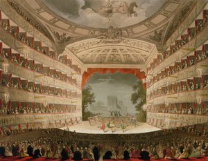 Kings Theatre Opera House, gravado por J. Bluck, pub. pelo 