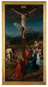 A Crucificação (óleo sobre painel) de Taborda Vlame Frey Carlos