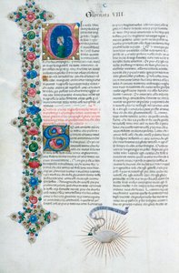 Página do manuscrito iluminada de Decameron, de Giovanni Boccaccio, italiano, c1467.