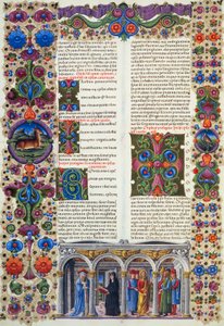 A Carta de Tiago, segundo volume da Bíblia de Borso d