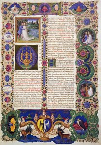 O Cântico dos Cânticos, do Volume I da Bíblia de Borso d