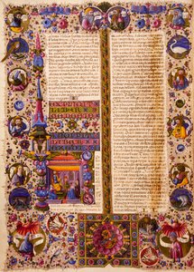 O livro do Êxodo, do Volume I da Bíblia de Borso d