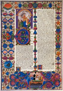 O livro do Êxodo, do primeiro volume da Bíblia de Borso d