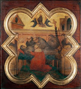 Vida de São Francisco: a morte do santo - Fresco de Taddeo Gaddi