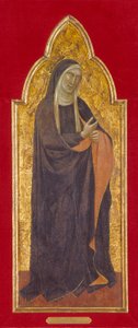 Virgem em luto (tempera e ouro sobre madeira) de Taddeo Gaddi